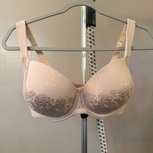 Soma Stunning Support Full Coverage Floral‎ Lace Bra - Cream 34DDD